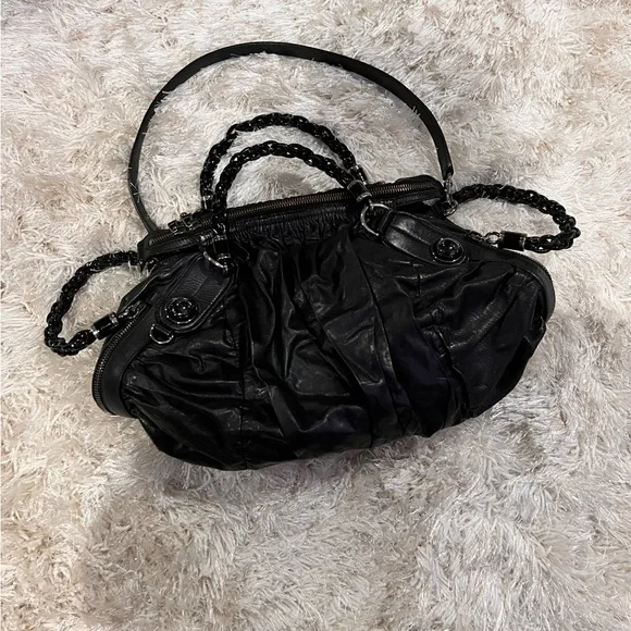Authentic Black Gucci Galaxy Hobo Bag - Picture 2 of 10